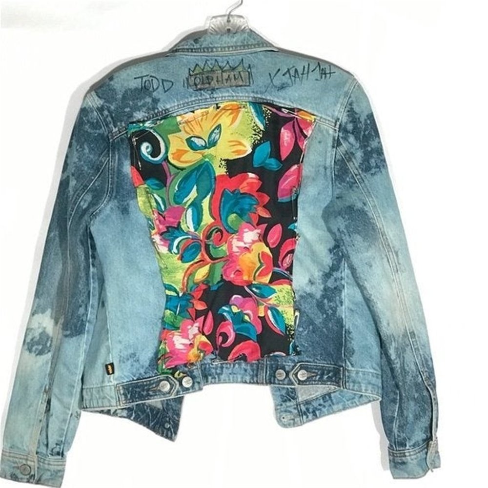 TODD OLDHAM X Custom Blue Denim Jacket - Picture 1 of 6